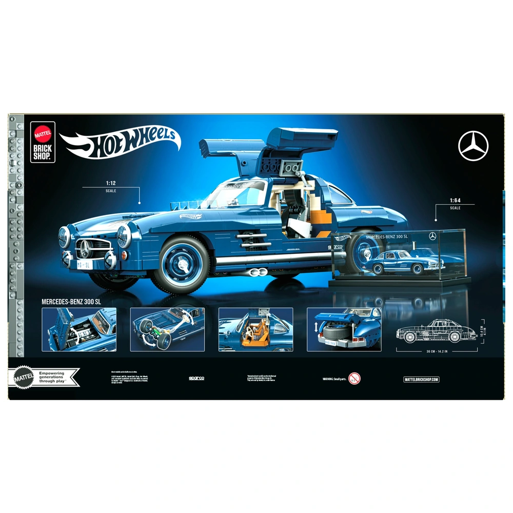 Mattel Brick Shop Hot Wheels Premium Series Auto Mercedes-Benz 300