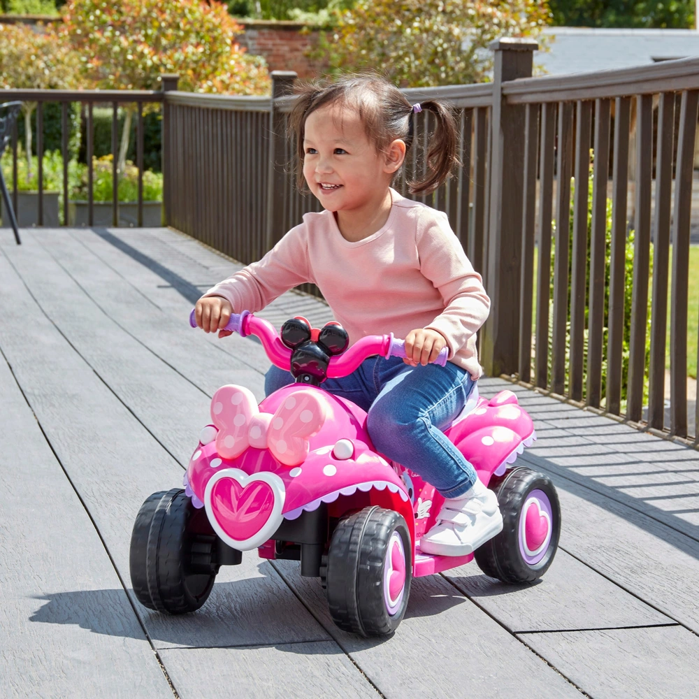 Car Pacific Cycle Minnie Mouse Quad Quad Minnie Battery Powered