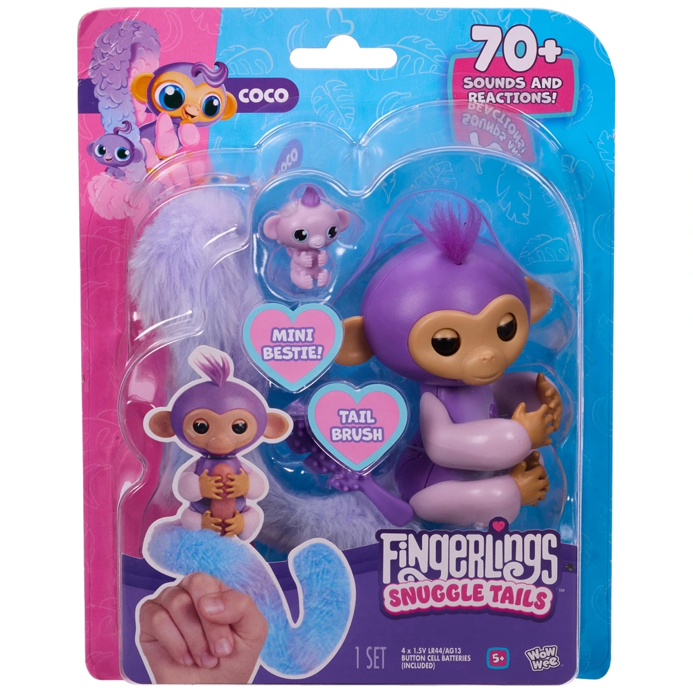 Fingerlings Monkey Plush Fingerlings Hugs Candide Fingerlings