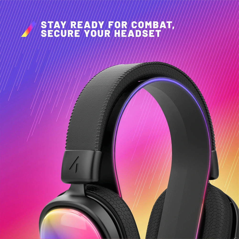 Stealth Glow Light-Up LED Gaming Headset Stand with x USB Ports