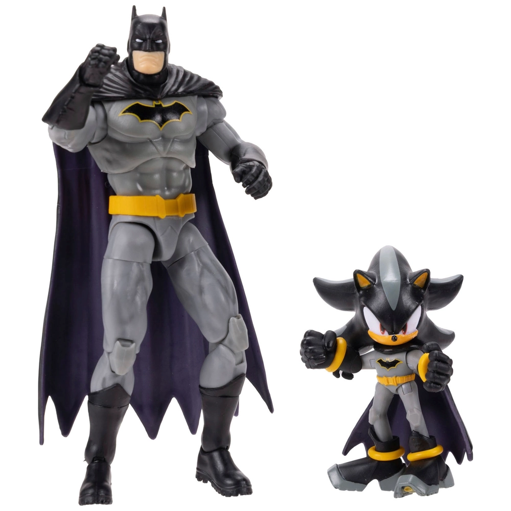 Sonic the Hedgehog x DC Comics Actiefiguur 2 Pack Shadow en Batman
