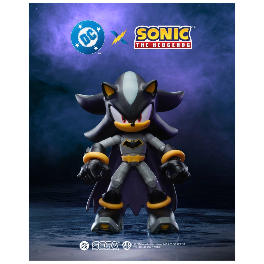 Sonic the Hedgehog x DC Comics Figure Shadow as Batman 13cm