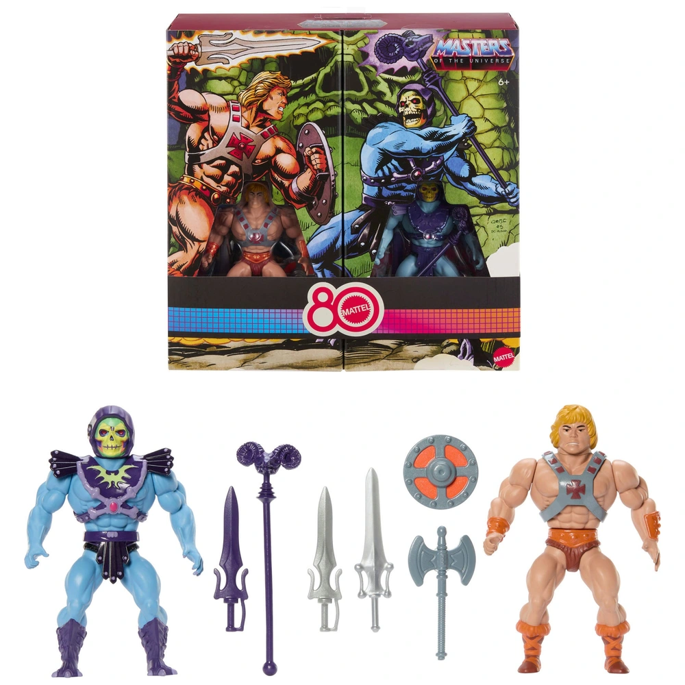 Masters of the Universe Origins Mattel 80th Anniversary Retro 2er