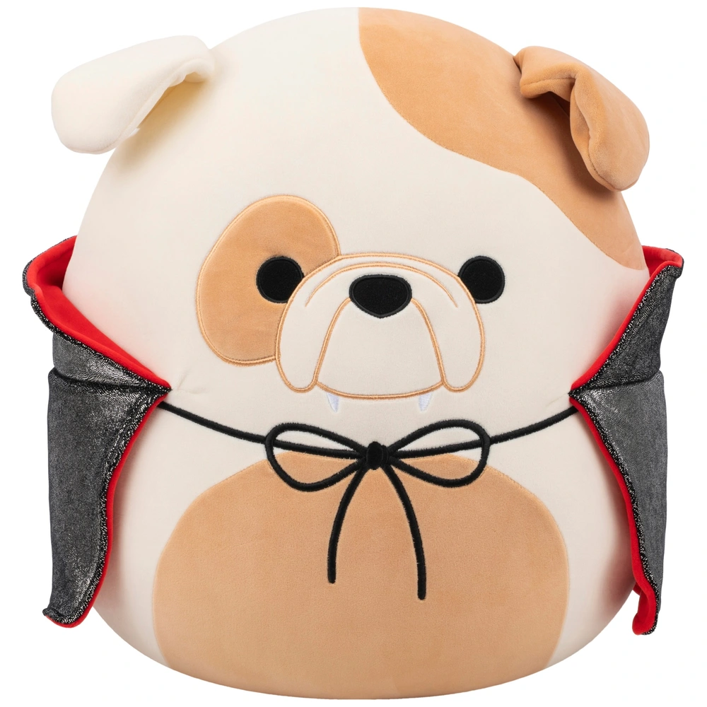 Original Squishmallows Plush Brock the White and Brown Bulldog