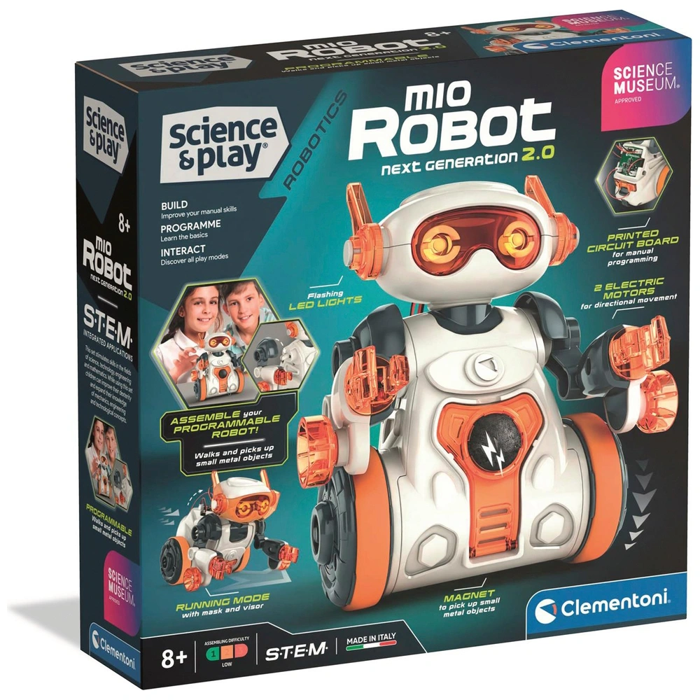 Clementoni Science Museum Interactive Toy Mio Robot Smyths - Main Image