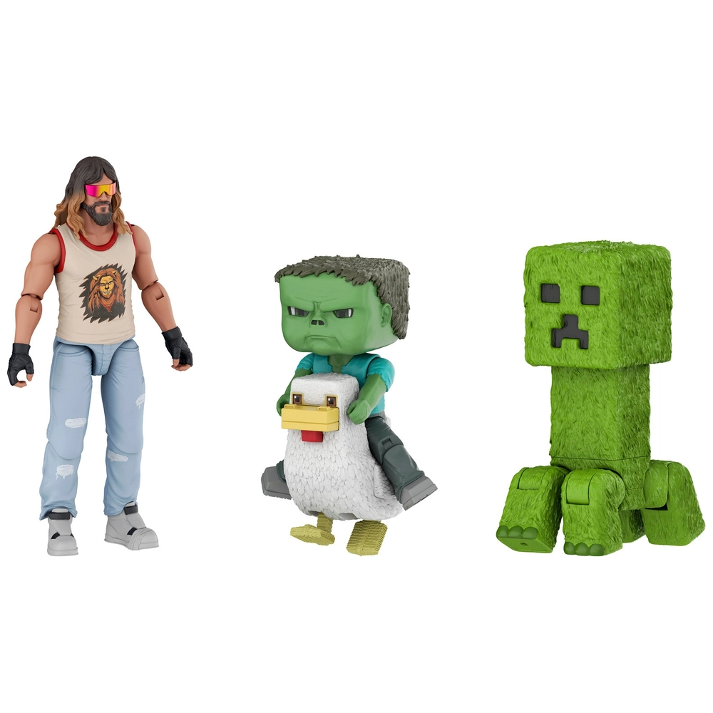 Minecraft Movie Action Figure Woodland Mansion Throwdown Pack