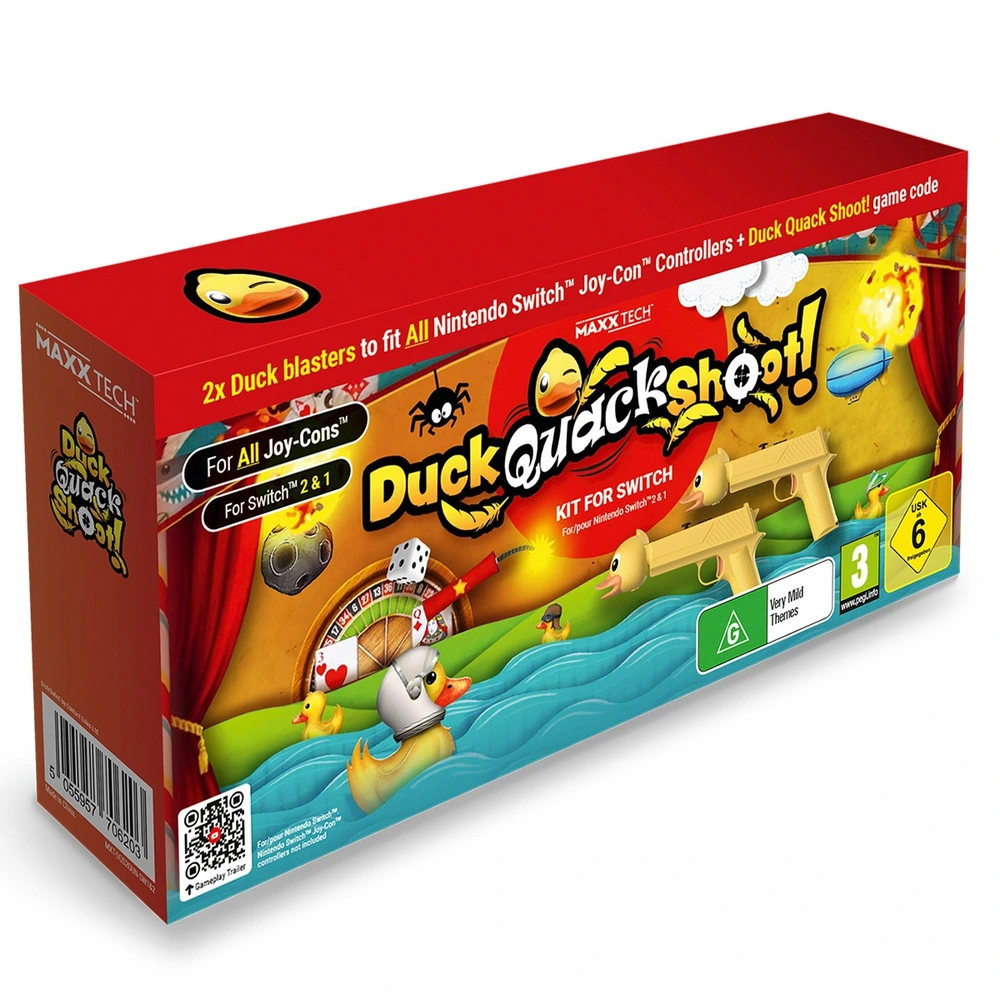 Duck, Quack, Shoot! Kit Nintendo Switch 2&1 (Code in Box