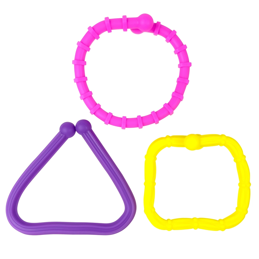 Lot De 4 Bracelets Sensoriels Extensibles – Silicone Texturé – Anti-stress Pour Enfants – Jouets Apaisants – 8 Cm