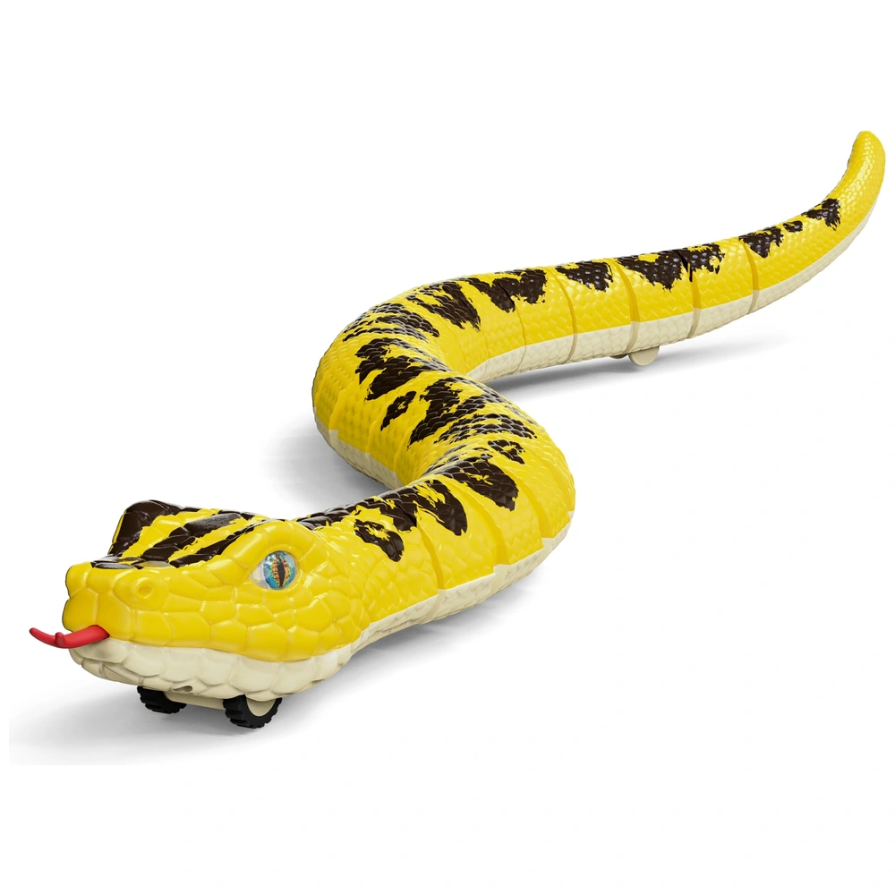 HILKKET Serpent Télécommandé, 64cm Serpent Python Radiocommandé, Jouet Farce RC Serpents Se déplace sur Le Sol et sur l'eau à 5 km/h, Jouets Aquatiques Enfant 3 Ans et + (G