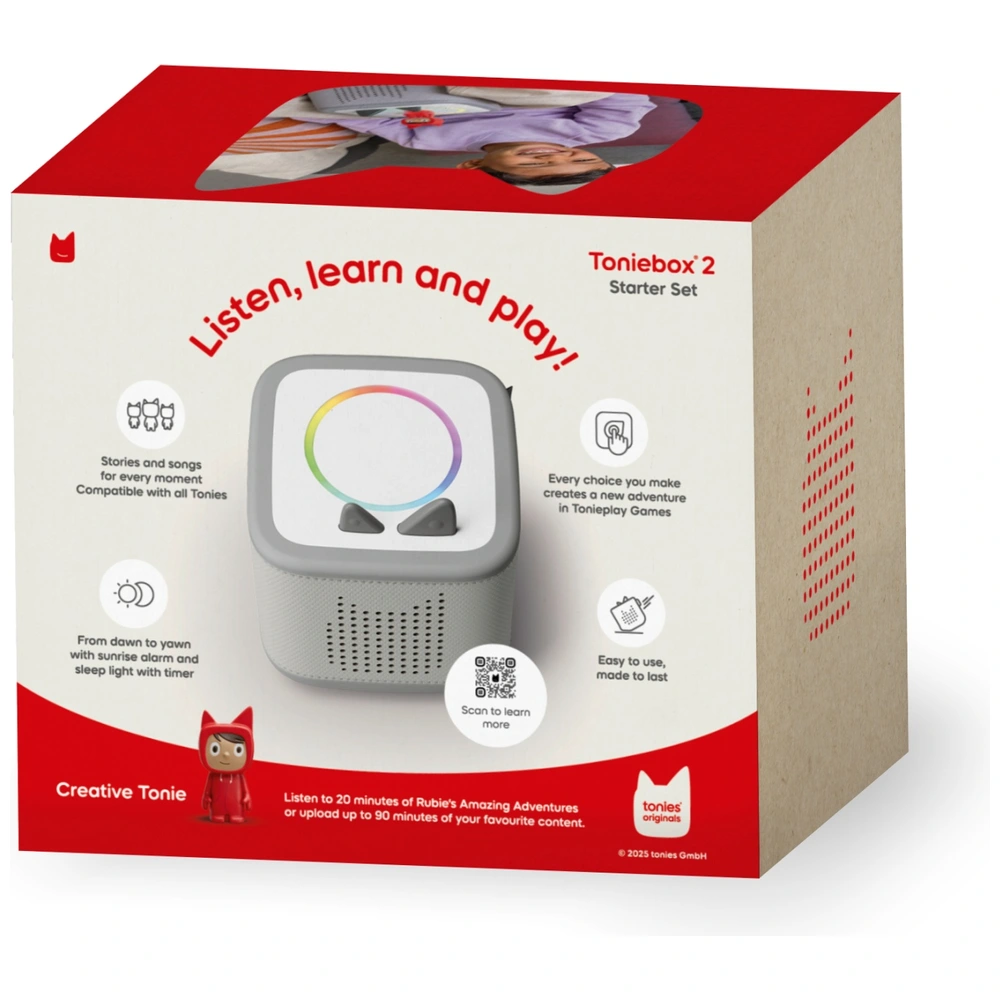 Toniebox 2 Starter Set Mondgrau mit Kreativ-Tonie | Smyths Toys Toniebox 2 Starter Set Mondgrau mit Kreativ-Tonie | Smyths Toys
