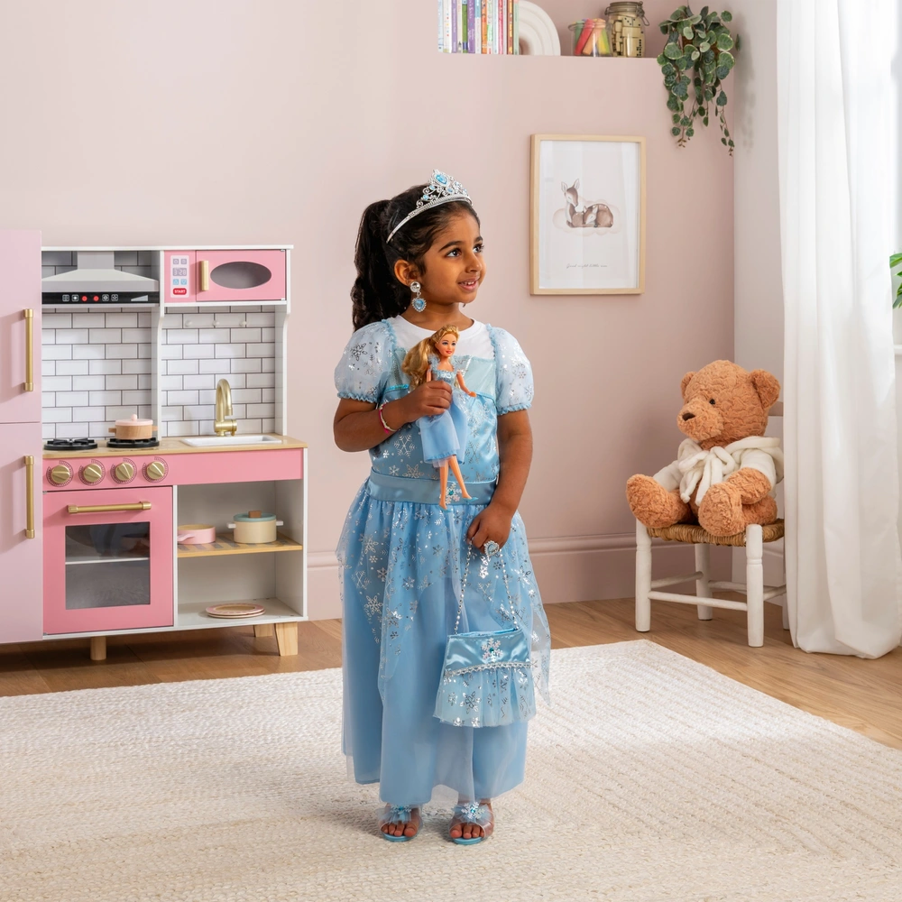 princess dress with doll playset Blue Princess Dress with doll playset