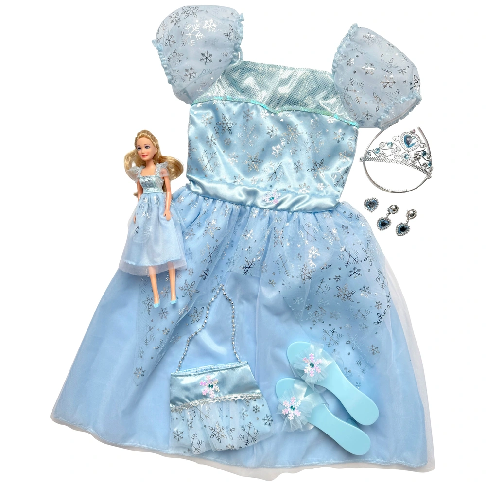 Blue Princess Dress with doll playset | Smyths Toys UK