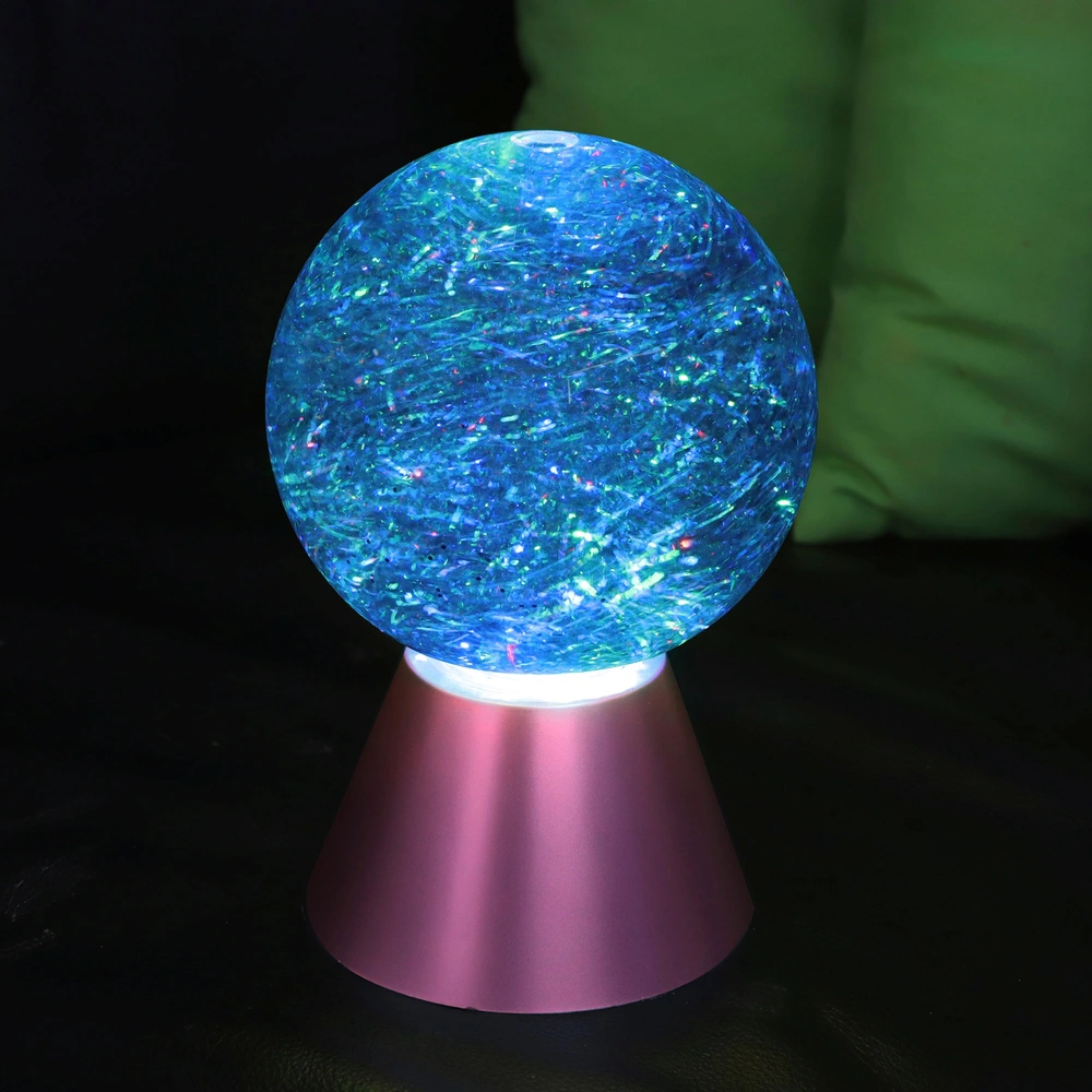 Glazen bol met houten sokkel, Galaxy-kamer, fotografie, versieringen, geschenken, kristallen bol, nachtlampje voor moeder, vrouw, echtgenoot, kinderen