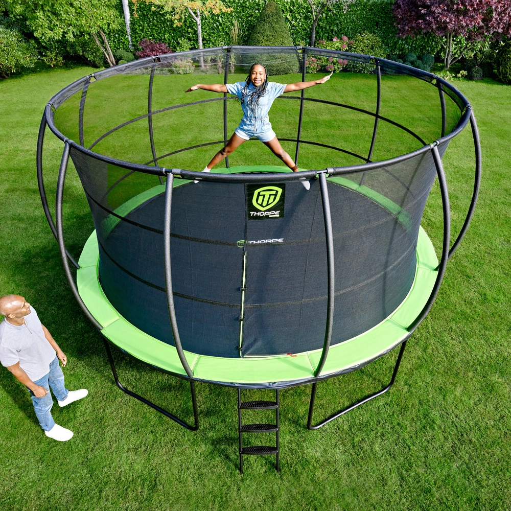 14ft Thorpe Sports Trampoline with Enclosure Net | Smyths Toys UK