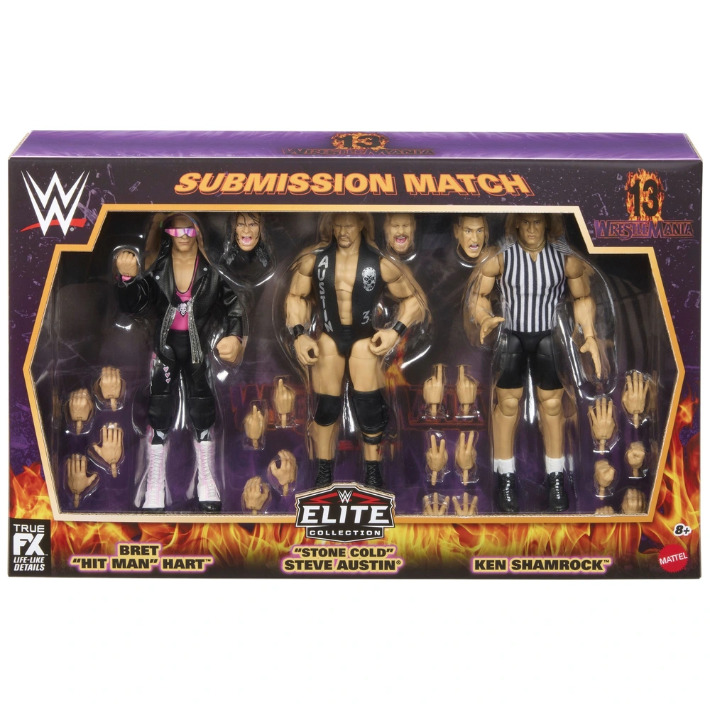 WWE Elite Collection Action Figures Wrestlemania 13 Submission