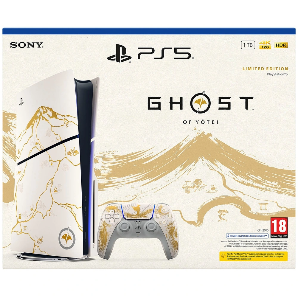 PlayStation Disc Console Slim Ghost of Yotei Gold Limited