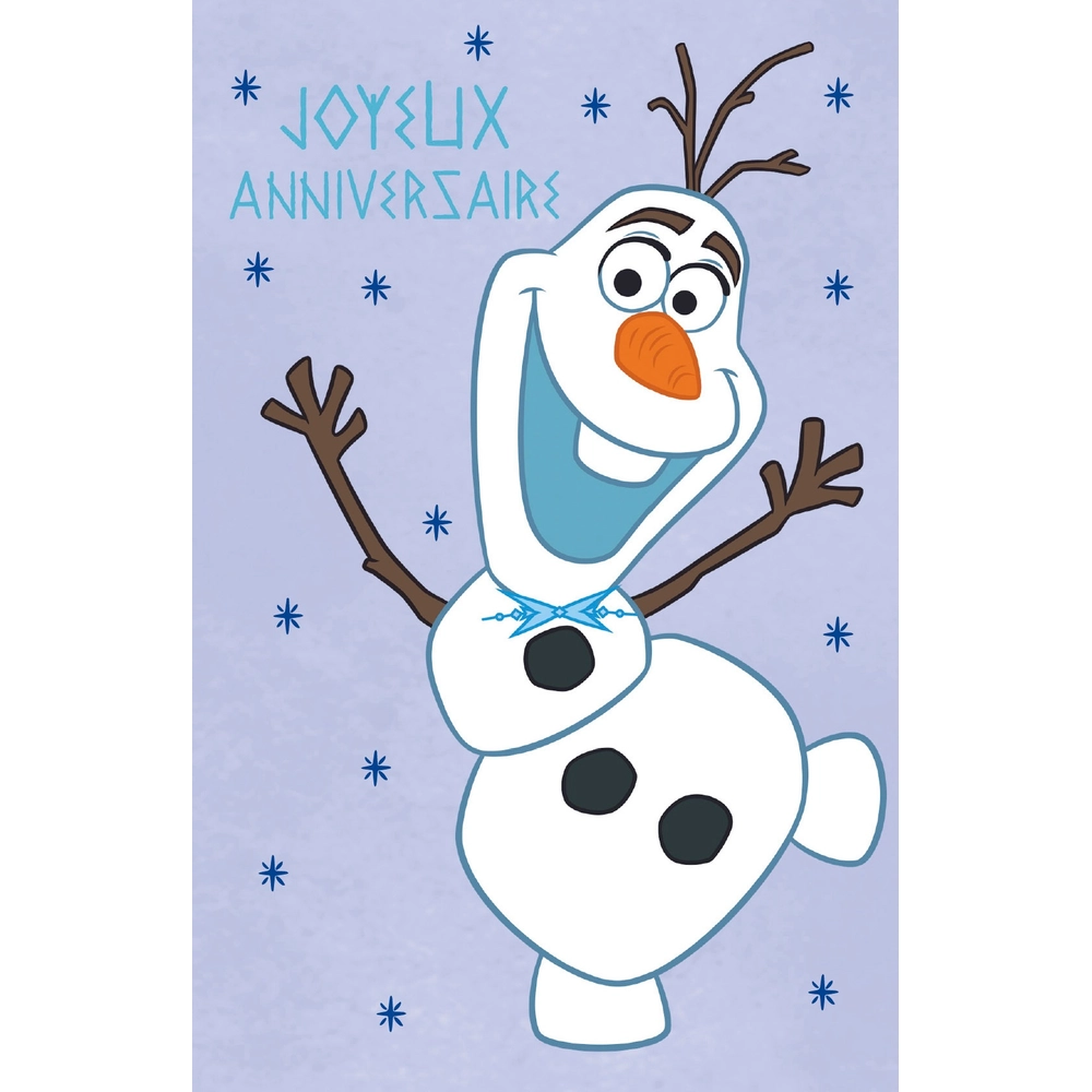Disney La Reine Des Neiges Carte d'Anniversaire Olaf Smyths