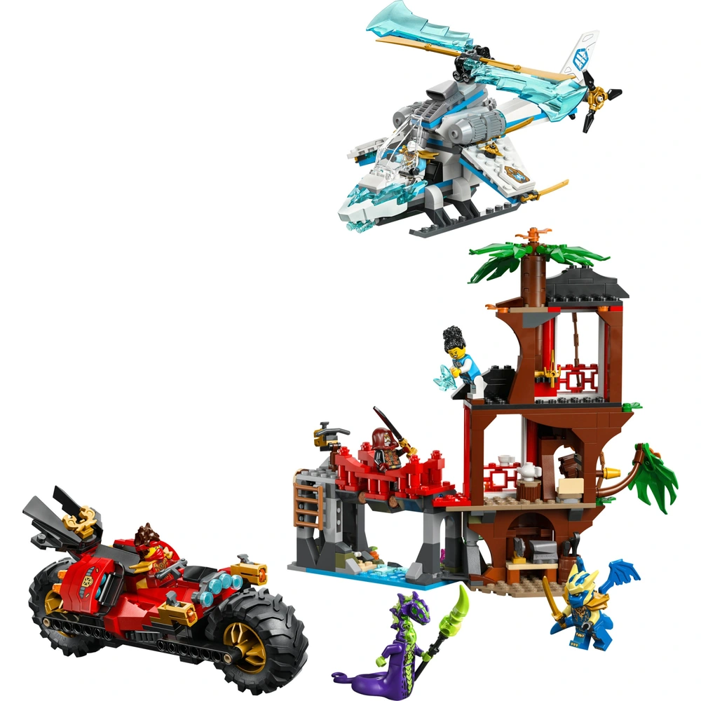 LEGO NINJAGO 71857 Showdown bij de Boomhut met de Ninja-fiets Set