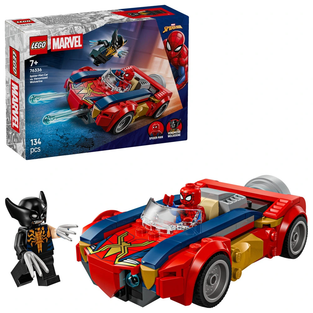 LEGO Marvel 76336 Spider-Man Car Venomised Wolverine Set