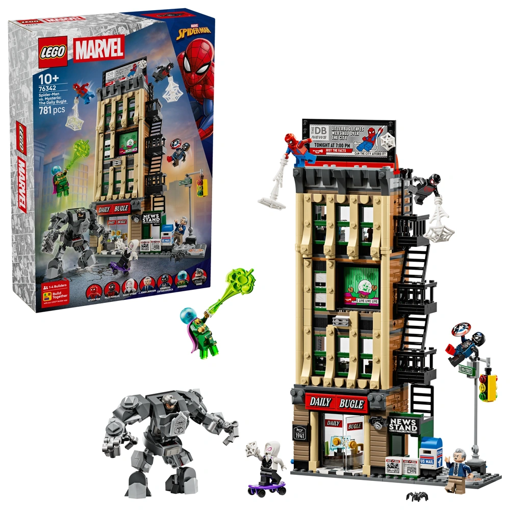 LEGO Marvel 76342 Spider-Man Mysterio: The Daily Bugle Set