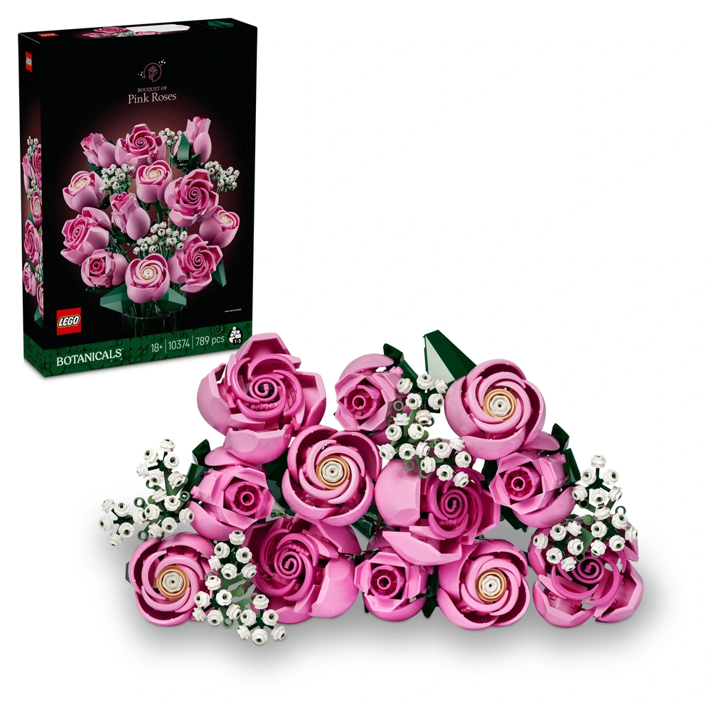 LEGO Botanicals 10374 Bouquet of Pink Roses Set for Adults