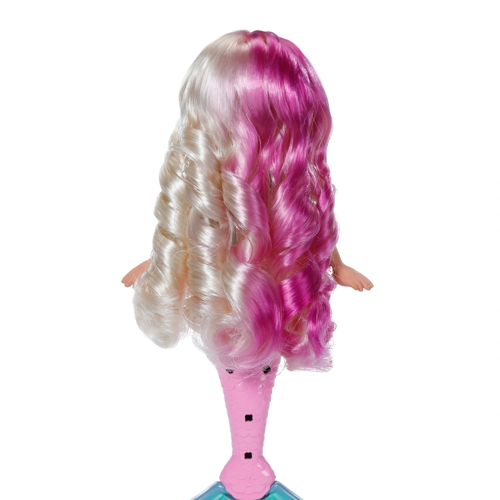 Vectorontwerp Van De Zeemeermin Meisje Met Bruin Haar En Gele Visstaart Handgetrokken Vectorillustratie Modelformulier Voor Image149066863
