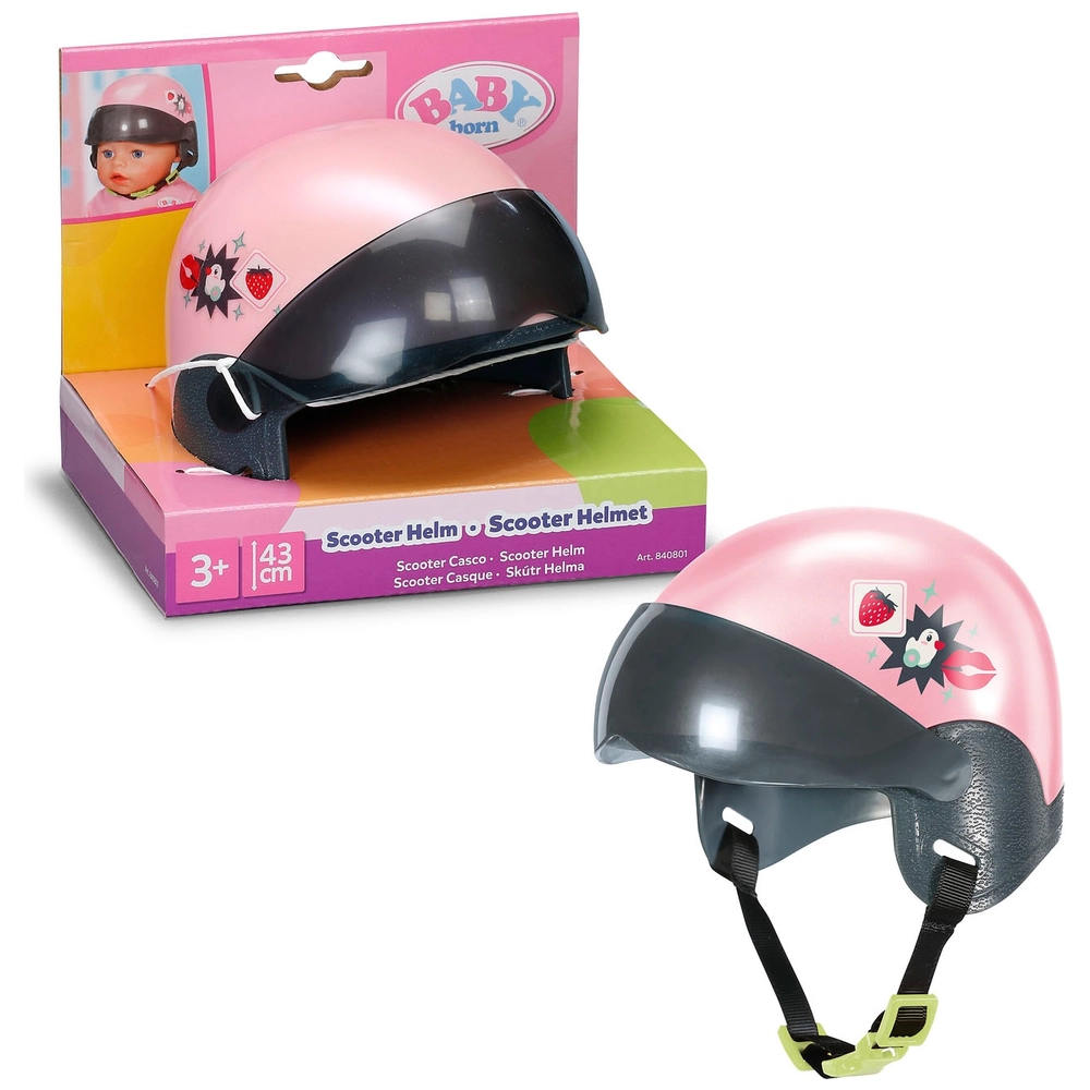 Dolls House Motorhelm met Vizier Wit Miniatuur Fietsaccessoire