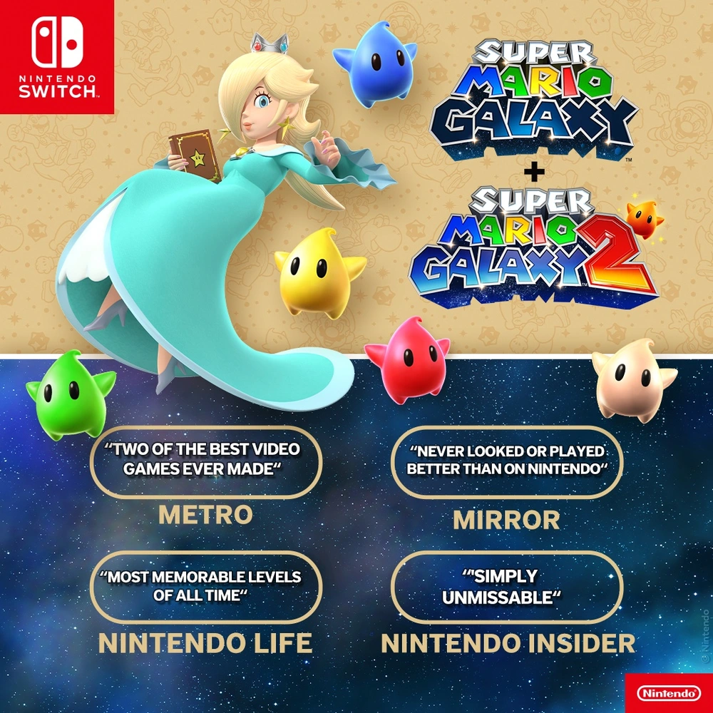 Super Mario Galaxy + Super Mario Galaxy 2 Nintendo Switch | Smyths