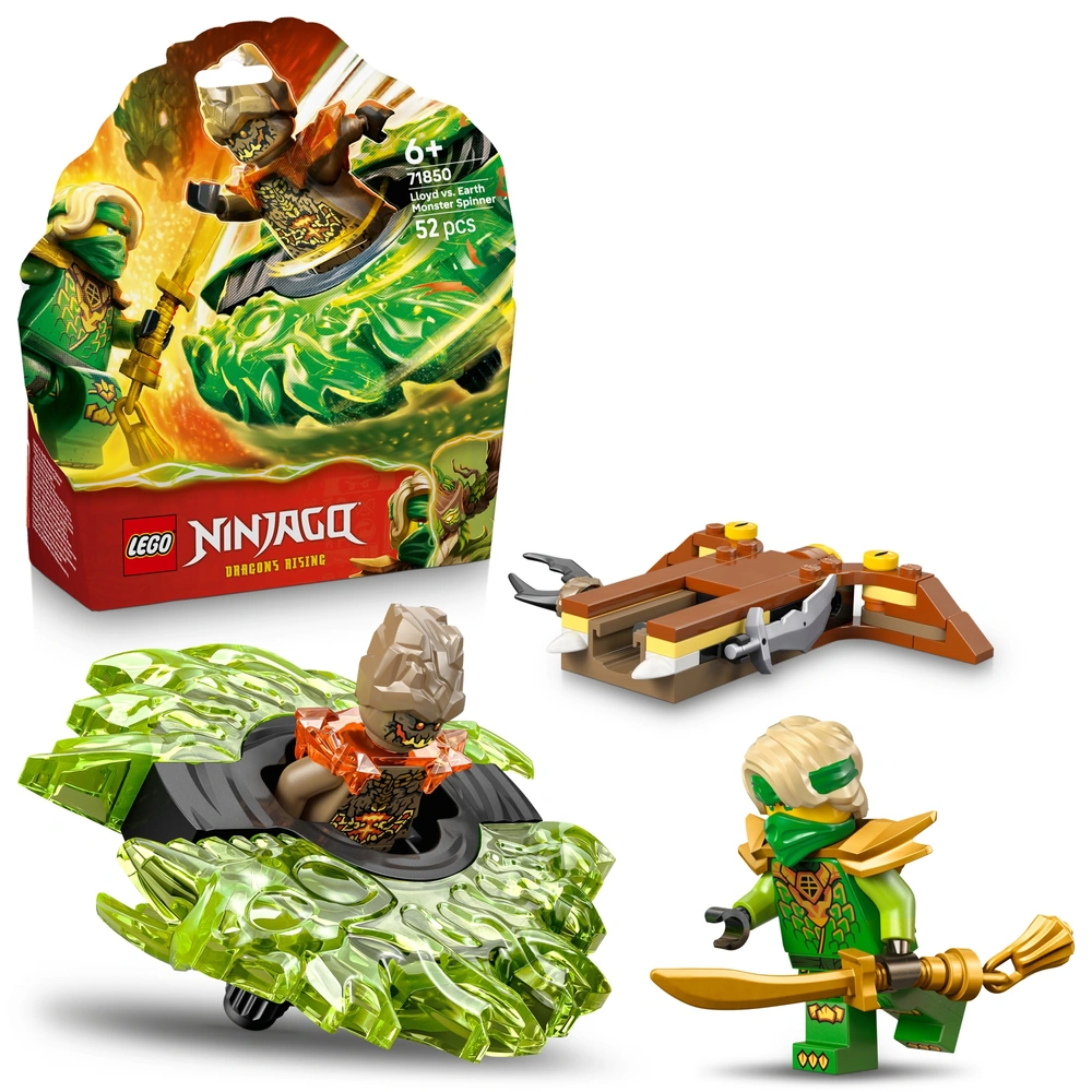 LEGO NINJAGO 71850 Lloyd vs. Aardmonster-Spinner Set | Smyths Toys