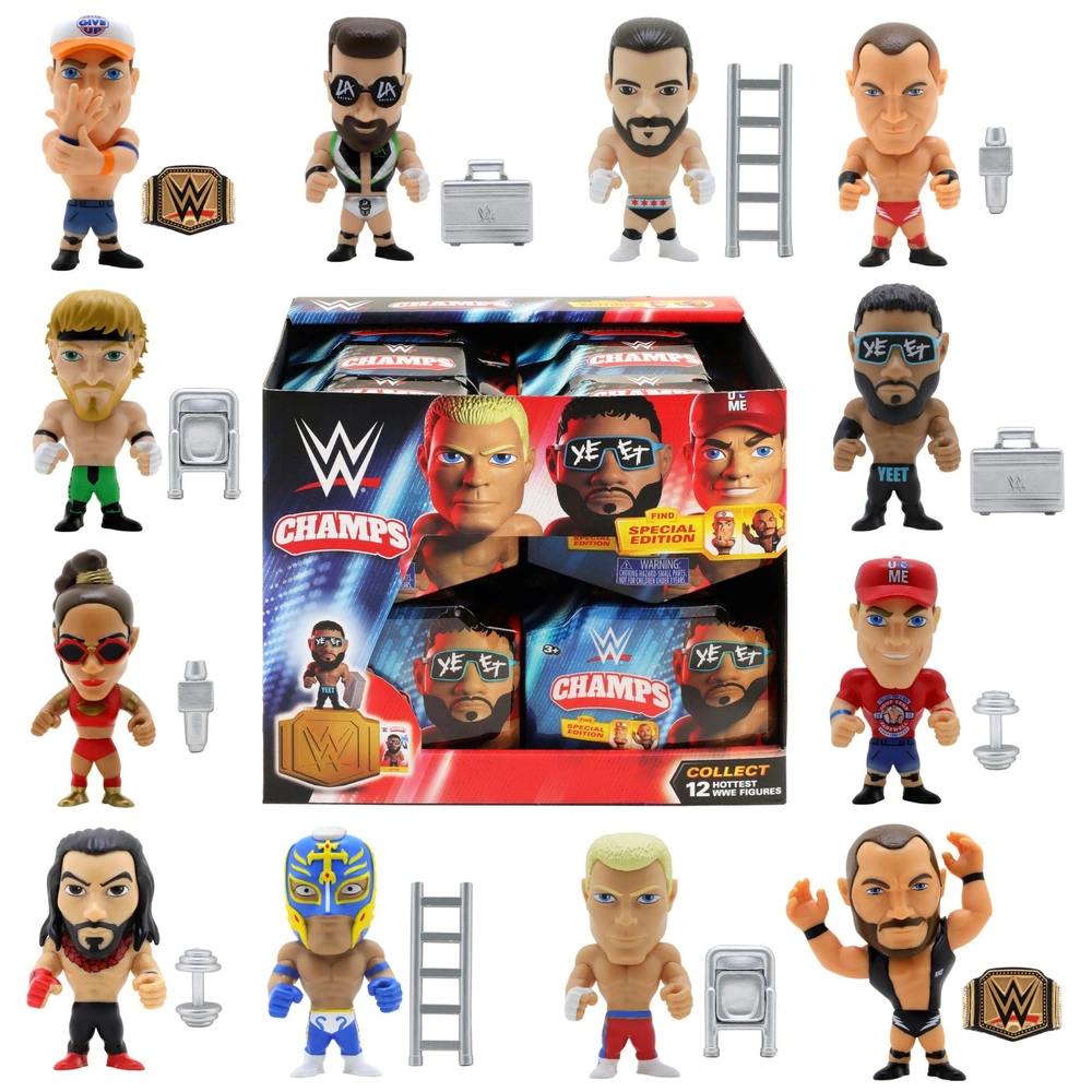 WWE Pop 'N' Lock Champs Figur sortiert | Smyths Toys Schweiz