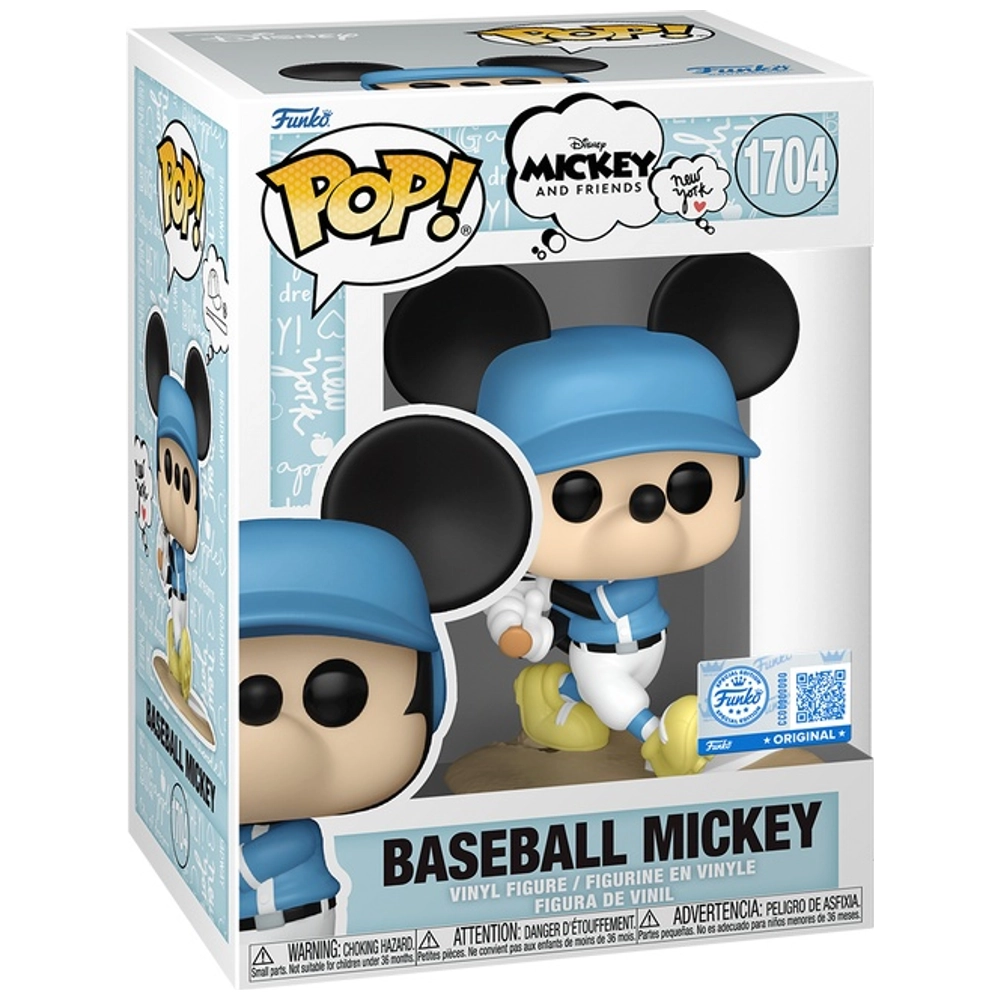 Funko pop ・ DiRBZミゲル(popケース付き)セット Funko POP! Figuur 1704 Disney Mickey Mouse Baseball Mickey