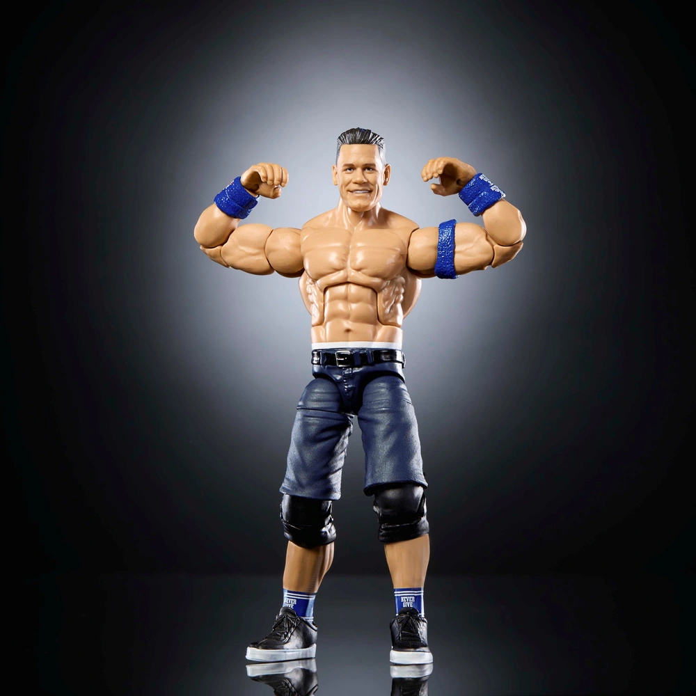 Mattel WWE Elite Collection WrestleMania actiefiguurset, John Cena Collectible met accessoire en Nicholas Build-A-Figuur Onderdelen