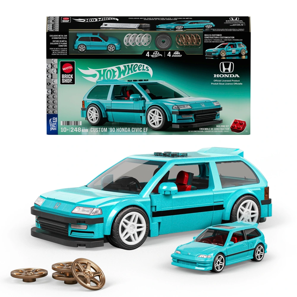 Mattel Brick Shop Hot Wheels Speed Series Custom '90 Honda Civic