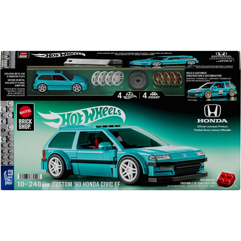 Mattel Brick Shop Hot Wheels Speed Series Custom '90 Honda Civic