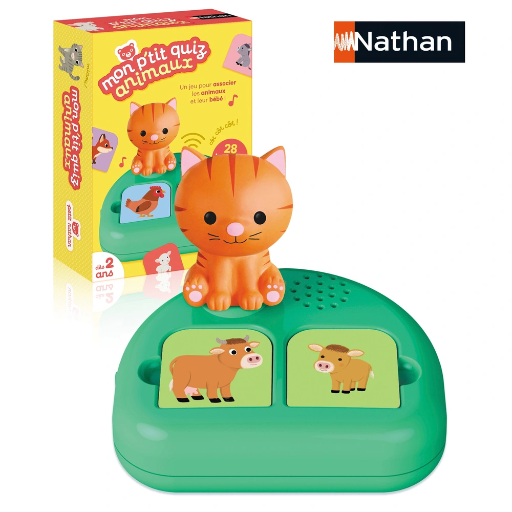 Nathan Lernspiel „Bébé Animaux“ – Pädagogisches Kinderspiel Ab 2 Jahren Mit Tieren, Babys & Lebensräumen