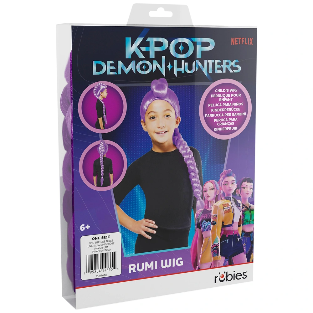 Perruque Cosplay Kpop Rumi Demon Hunter – Perruque Anime Rose – Déguisement Halloween – Accessoire Pour Conventions