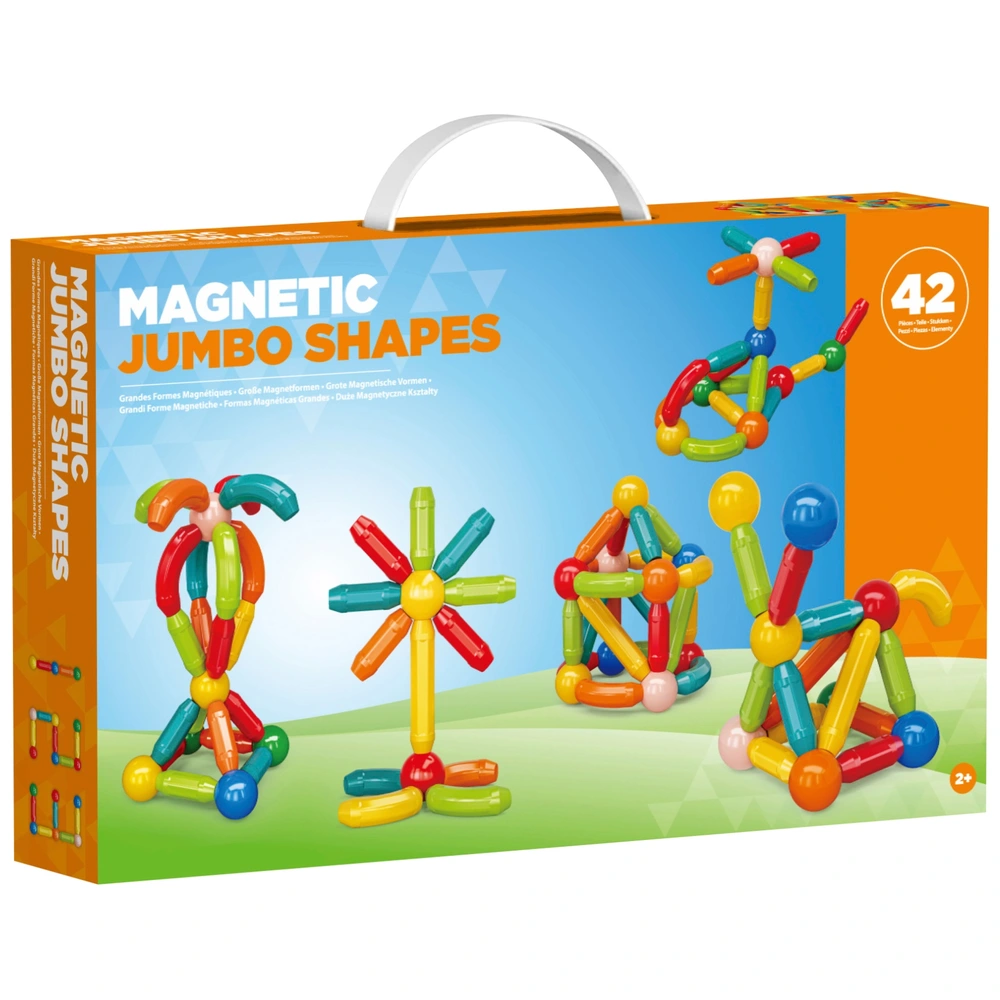 42-teiliges Magnetic Jumbo Shapes Magnetbausteine-Set