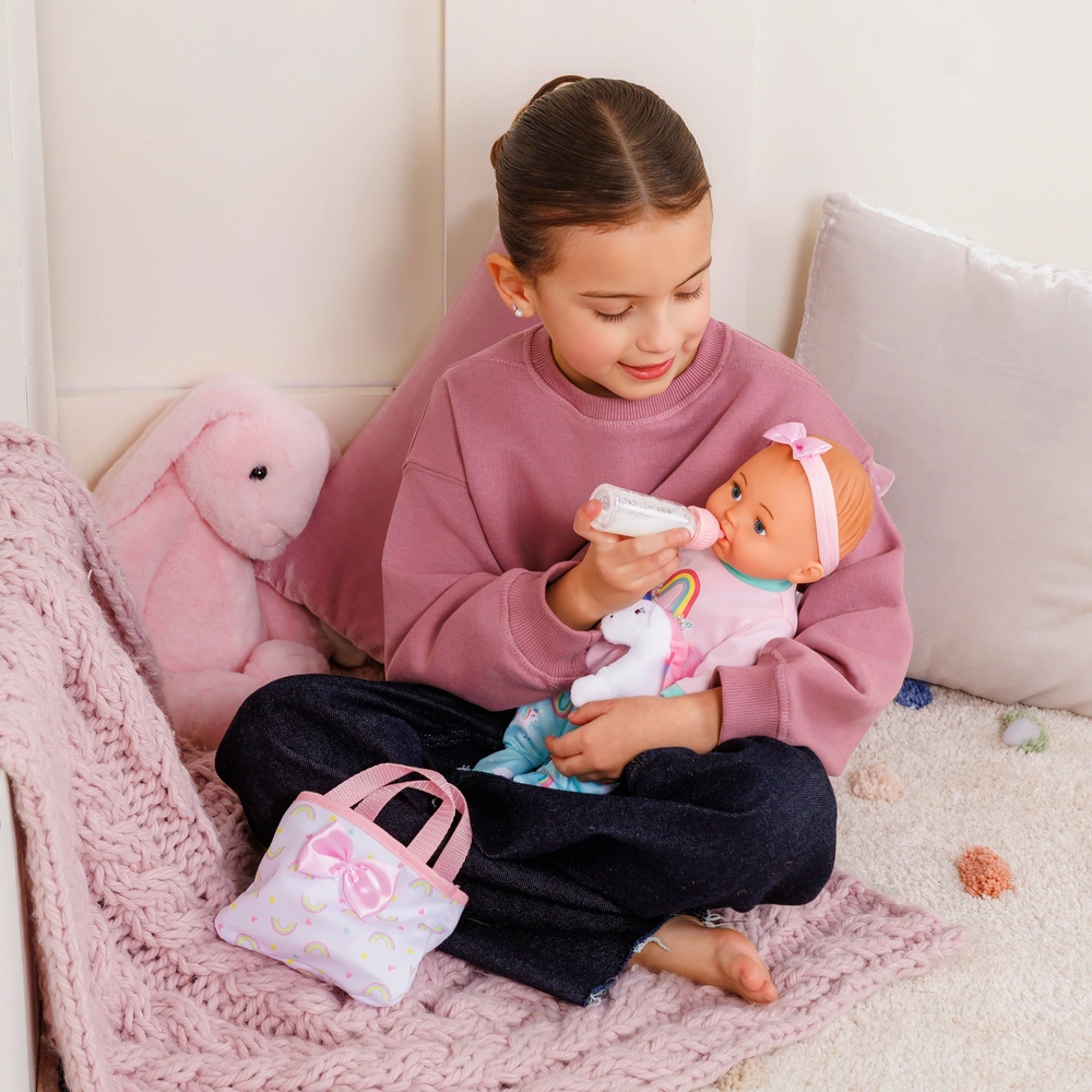 Ainiv Pop Schoudertas Voor Meisjes – Eenhoorn Ontwerp, Siliconen Fidget Toy, 2-in-1 Tas En Stressverlichter, Verstelbare Riem