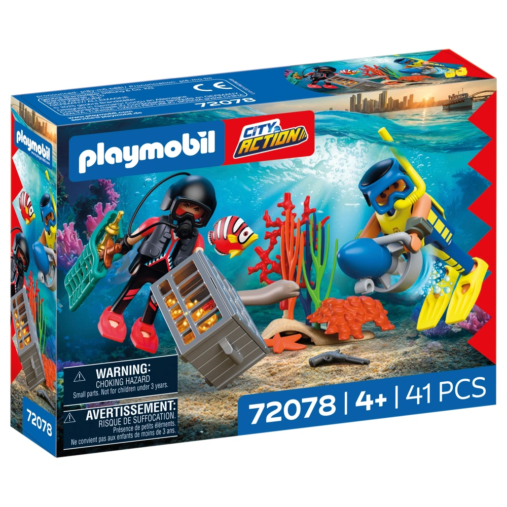 Playmobil セット 9120 6877 9468 6924 PLAYMOBIL City Action 72078 Polizeitaucher mit Schatz | Smyths