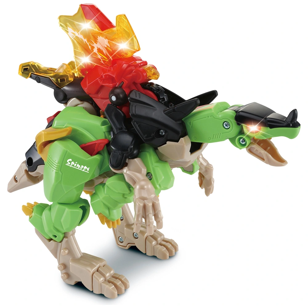 VTech Switch & Go Dinos – Super Spino-Dactyl 2 En 1 – Dinosaure Et Voiture De Combat Avec Tirs De Boules De Feu – Dès 4 Ans