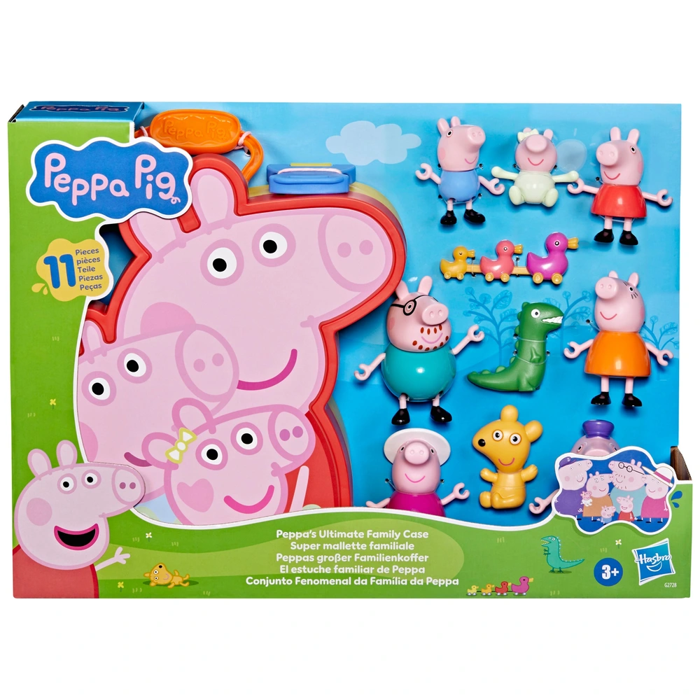 Peppa Pig Peppa's Ultimate Family Case and Figures | Smyths Toys UK