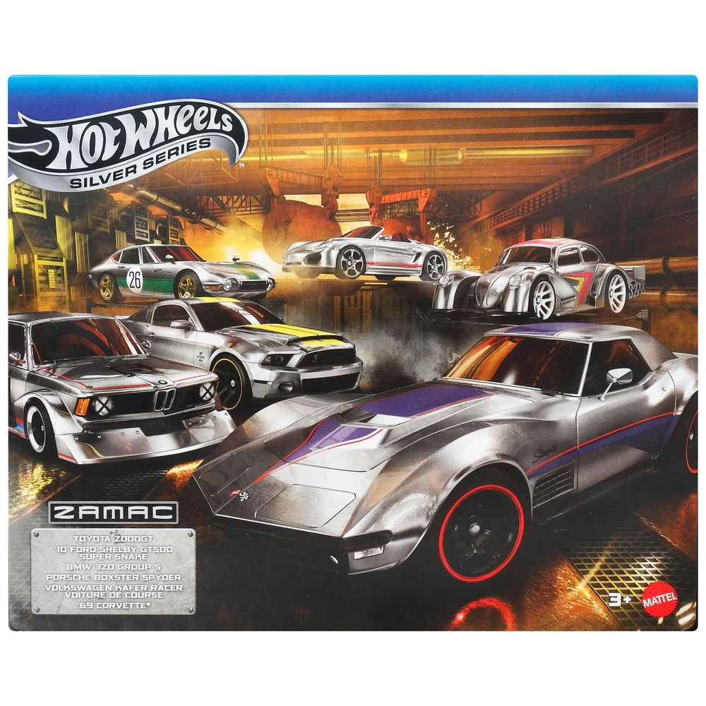 Lot De 6 Hot Wheels Zamac - Séries Zamac - Shelby Merc - Échelle 1:64 - Neufs Sous Boîte