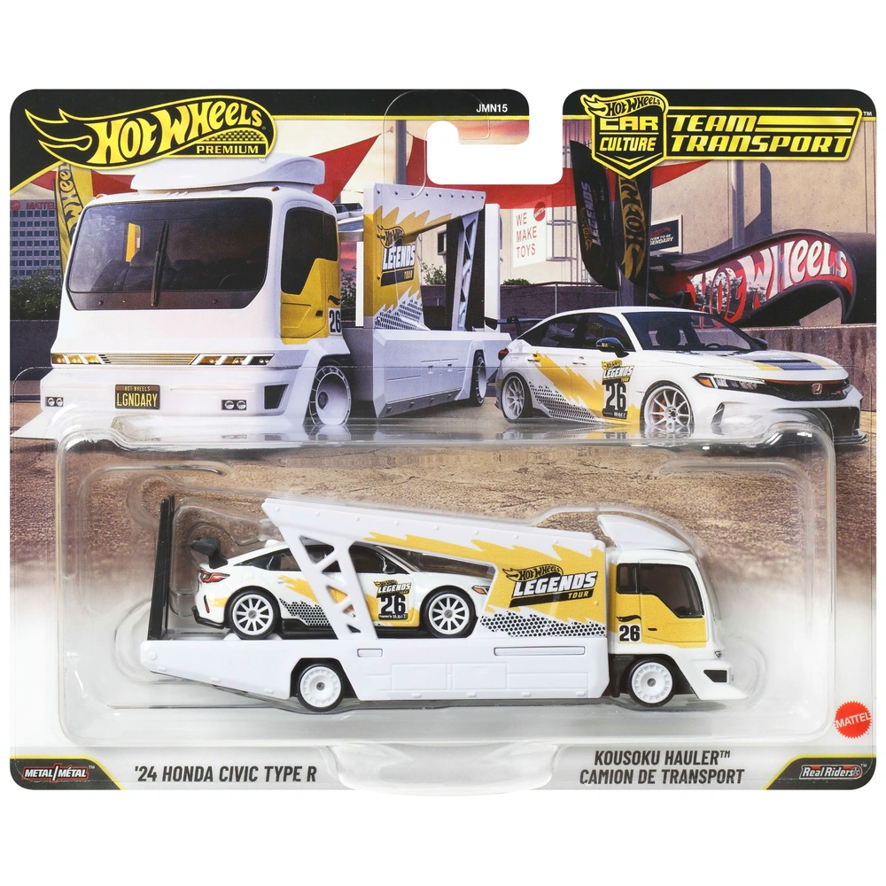 Hot Wheels - Team Transport 1/64 Véhicules Legends Tour 2026 Honda