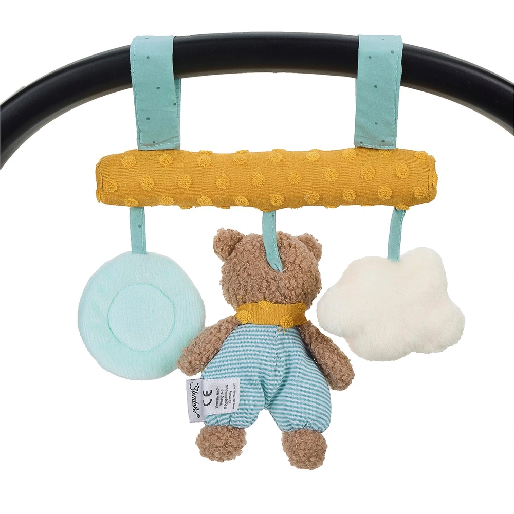 Sterntaler Bavoir à Pression Dino Rexi – Coton Absorbant Doux, Fermeture Épaule Pratique Pour Bébé