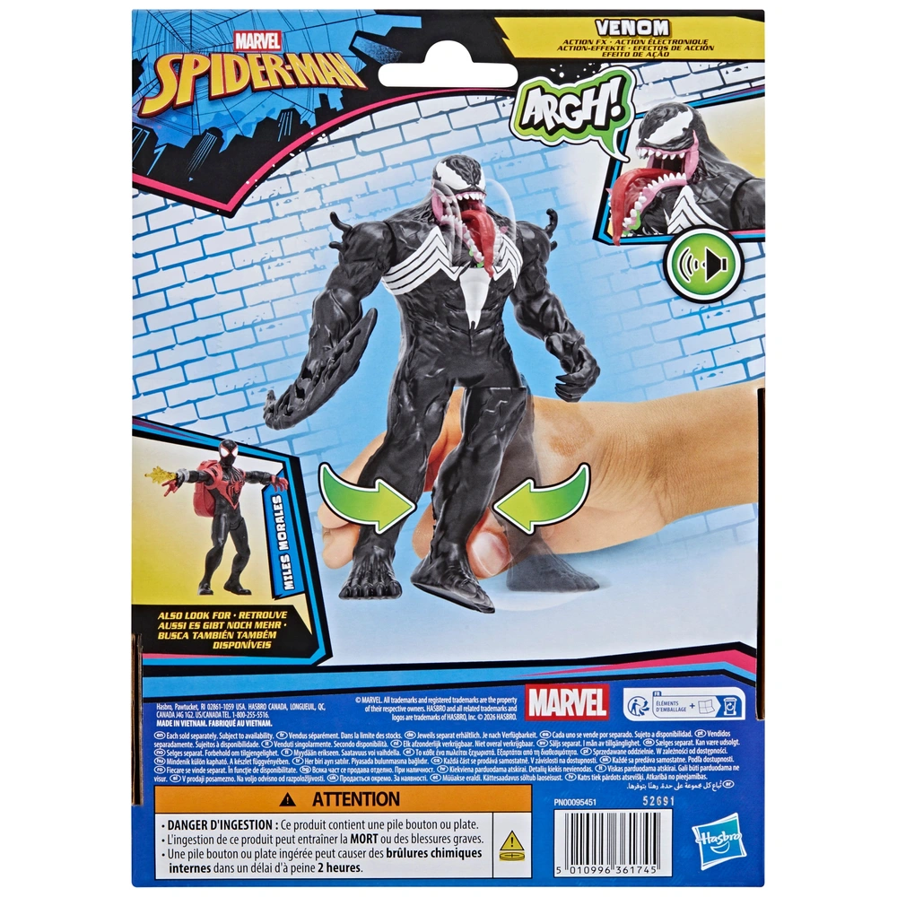 Marvel Spider-Man Venom Figur mit Sound 15 cm | Smyths Toys Schweiz