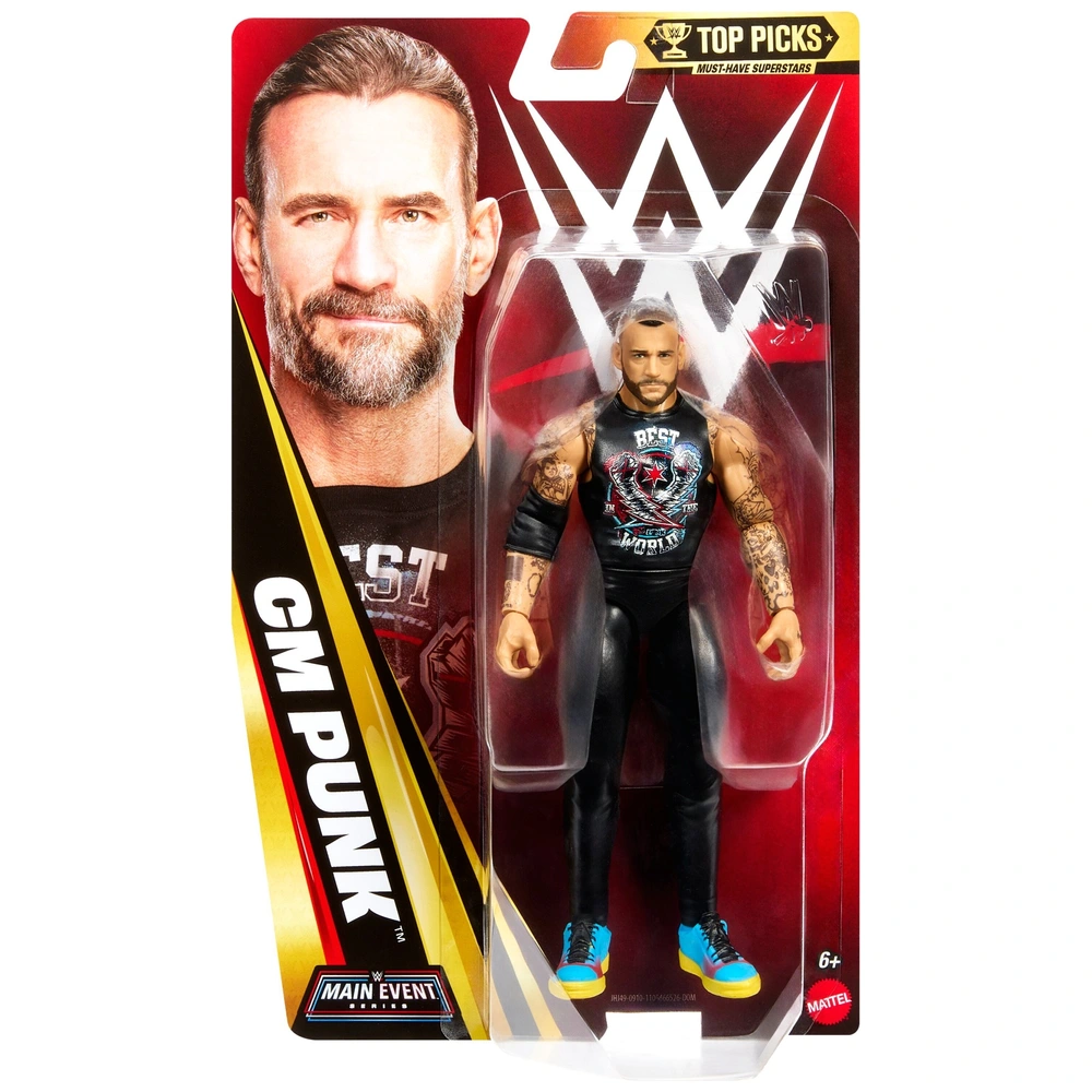 WWE Main Event Top Picks Actiefiguur CM Punk 15 cm | Smyths Toys
