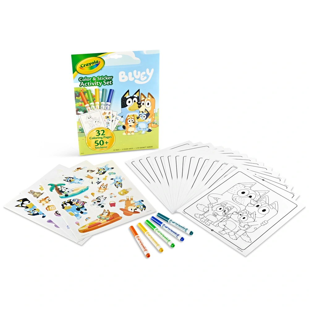 Crayola Bluey Colour and Sticker Activity Set | Smyths Toys UK