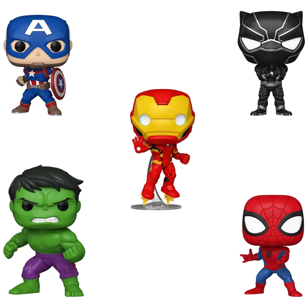 Funko POP! Bobblehead 5 Pack: Marvel Superheroes | Smyths Toys UK