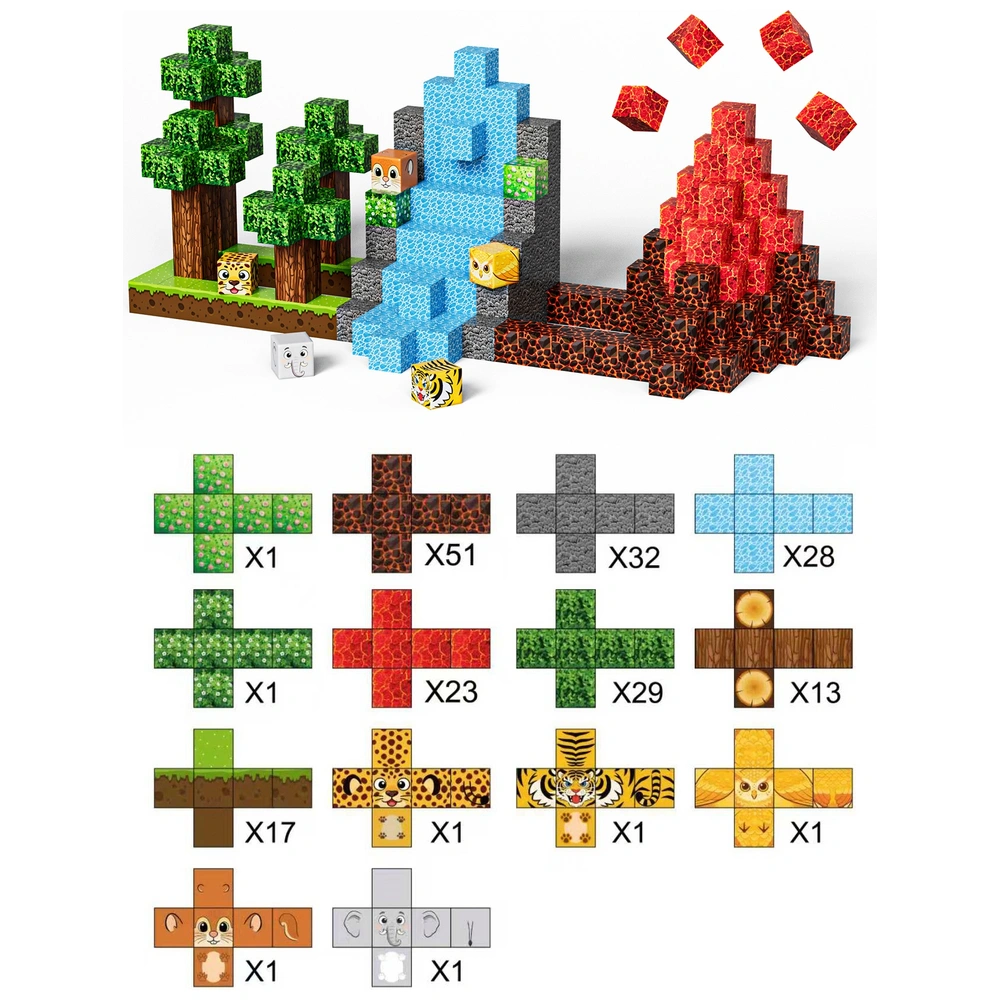 Magnetische Tegels - Large Square Pack (8 stuks) - So Little