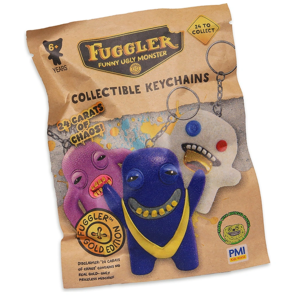 Fuggler Keychain Funny Ugly Monster Bag Accessory 24 Carat Chaos